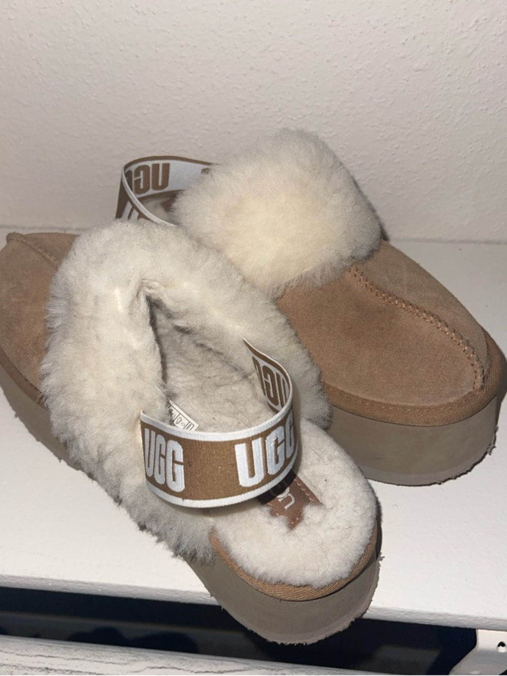 UGG Women's Suede Shearling Mule - Chestnut/Tan - Picture 4 of 4